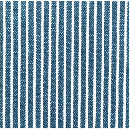 Denim Stoff 145cm 1701 Blå Striber - 50cm