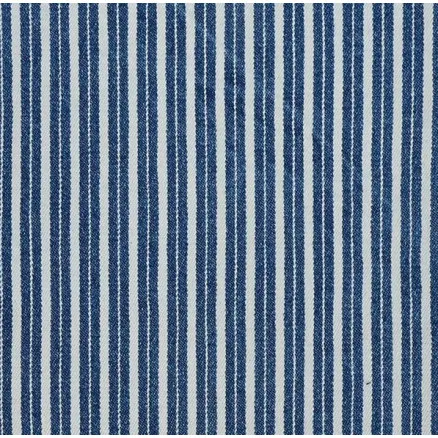 Denim Stoff 145cm 007 Blå Striber - 50cm