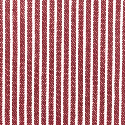 Denim Stoff 145cm 015 Rød Striber - 50cm