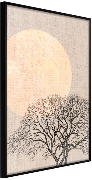 ARTGEIST Plakat med ramme - Tree in the Morning Svart 30x45