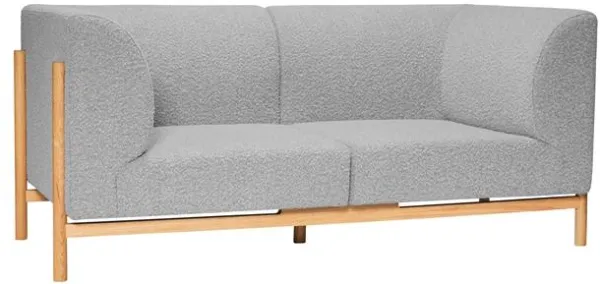 Hübsch Moment Sofa 2-seter Lys Grå/Natur