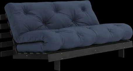 Karup Design Roots Sovesofa Med Roots Madrass 160x200 Marine/Sortlakkert