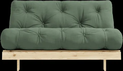 Karup Design Roots Sovesofa m. Madrass 140x200 756 Olive Green/Furu